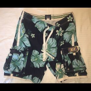 Abercrombie floral print shorts